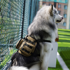 2026 New Dog <b>Backpack</b> Harness No Pull Adjustable Pet Vest Harness With Treat Pouch For Small Medium Large Dogs - Product Image 5