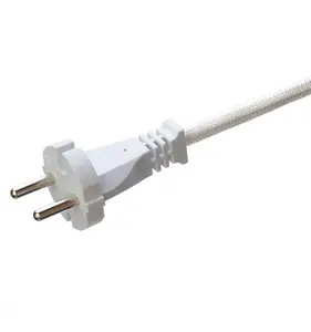 Sni Netsnoer & Verlengsnoer Plug 2 Pin Gevlochten Netsnoer Voor Elektrische Ijzer