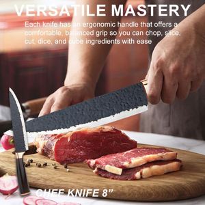 Juego de Cuchillos de Cocina Antiadherentes de Acero Inoxidable Pintado, 6 Piezas, para el Hogar, Restaurante, Venta al Por Mayor - Product Image 4