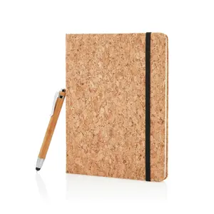 <b>A5</b> Cork bamboo <b>notebook</b> sustainable merchandising - Product Image 1