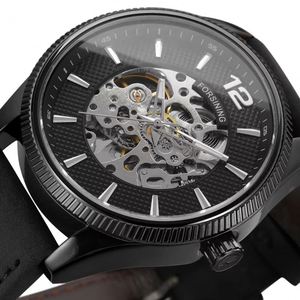 Montre Homme Forsining 2025 Nouvelle Collection, Montre-Bracelet Mécanique Squelette de Luxe de Marque Supérieure, Aiguilles Lumineuses, Bracelet en Cuir, Style Classique, Reloj Hombre - Product Image 2