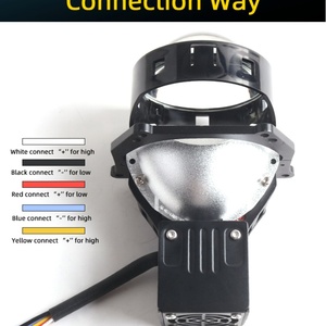 หลอดไฟหน้ารถยนต์ Sanvi A6L ขนาด 3.0 นิ้ว แบบ Bi-LED เลเซอร์ 74W 6000K พร้อมเลนส์เลเซอร์ไฟสูง ใช้ได้กับรถยนต์หลากหลายรุ่น - Product Image 4