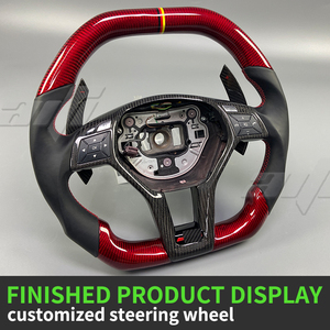 <span class=keywords><strong>พวงมาลัย</strong></span>คาร์บอนไฟเบอร์ปรับแต่งได้สำหรับ Mercedes Benz A-Class C <span class=keywords><strong>AMG</strong></span> C300 C-CLASS C63 E-CLASS E350 E63 CLS63 - Product Image 3