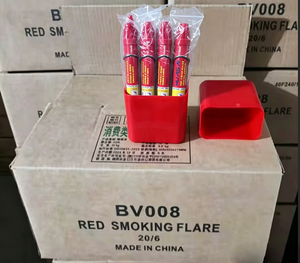 Feu d'artifice de signalisation SOS HUASAI BV008 rouge de haute qualité, 60 secondes, avec effet de fumée et torche manuelle - Product Image 2