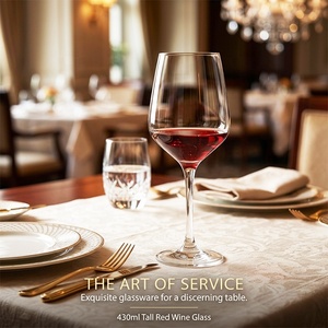 Juego de Copas de <span class=keywords><strong>Vino</strong></span> <span class=keywords><strong>Tinto</strong></span> de Cristal Elegante de 14.5oz <span class=keywords><strong>para</strong></span> Restaurante, Vaso de Cristal <span class=keywords><strong>para</strong></span> Bebidas, Vaso con Tallo, con Logotipo <span class=keywords><strong>para</strong></span> Bodas, Venta al por Mayor - Product Image 1