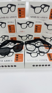 AIMB Smart <b>Glasses</b> S3 Ultra Plastic Titanium Frame Dual <b>Camera</b> AI Vision Recognition Real-time Translation 1080P Video - Product Image 4