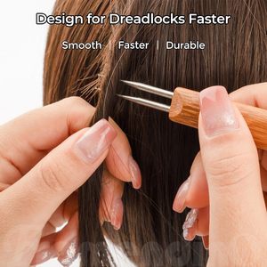 เข็มถักไหมพรมสำหรับงานฝีมือแบบทำมือชุดอุปกรณ์สำหรับเย็บผ้าถักเปียผมสกปรกสำหรับต่อและเข็มถักสไตล์เรียบง่าย - Product Image 5