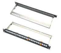 Panel de Conexión de Datos de Fibra Óptica Cat6/Super Cat6, Compatible con OEM/ODM, 12/24/48 Puertos, para Montaje en Pared de 19'', Equipo de Red