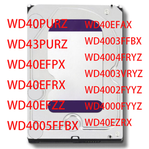ฮาร์ดดิสก์ 4TB สำหรับพีซี เซิร์ฟเวอร์ NAS รุ่น WD40PURZ WD43PURZ WD40EFPX WD40EFRX WD40EFZZ WD4005FFBX WD40EFAX WD4003FFBX WD4004FRYZ WD4003VRYZ ความจุ 4TB - Product Image 1