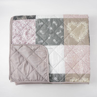 Patchwork imprimé à carreaux léger Boho imprimé couvre-lits couvertures King Size couette ensemble de literie