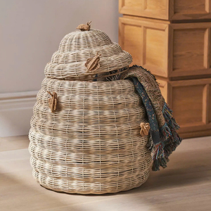 Nouveau design panier de rangement en rotin en forme d'abeille fabriqué au Vietnam avec prix de gros meilleure qualité - Product Image 6