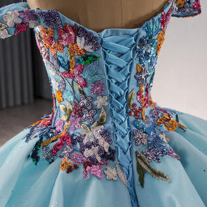Jancember 241095 High Quality Blue Cake Party <b>Evening</b> Gowns <b>Dresses</b> for <b>16</b> Girls - Product Image 6