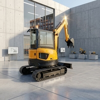 Mini-excavatrice sur chenilles TITAN TE40 de 4 tonnes, moteur 0,11 m, godet de 17,1/18,2 kW, haute efficacité, certifiée CE EPA EURO 5