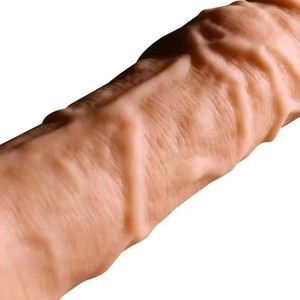Guaina Pene Estensibile da 21 Cm per Ingrandimento, Preservativo Riutilizzabile per Ritardare l'Eiaculazione, Giocattoli Sessuali per <span class=keywords><strong>Uomo</strong></span>, Articoli Intimi da Sex Shop - Product Image 6