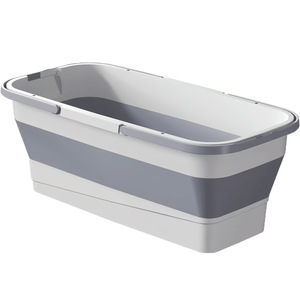 Nan Kong Jie Li Jing Foldable Mop <b>Bucket</b> Rectangular 80% New <b>Plastic</b> Single Drainer For Car Wash Floor Scrubbing - Product Image 5