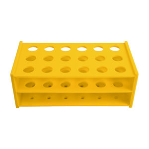 Suministros científicos Tubos de centrífuga coloridos Laboratorio transparente Estante de tubos de ensayo transparente Soporte de plástico - Product Image 4