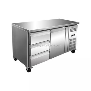 Tiroirs <span class=keywords><strong>de</strong></span> <span class=keywords><strong>cuisine</strong></span> en acier inoxydable <span class=keywords><strong>plan</strong></span> <span class=keywords><strong>de</strong></span> <span class=keywords><strong>travail</strong></span> commercial <span class=keywords><strong>sous</strong></span> comptoir <span class=keywords><strong>de</strong></span> réfrigérateur - Product Image 1