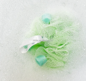 Esponja de baño con logotipo personalizado, bola de ducha, esponja exfoliante de malla para lavado corporal - Product Image 4