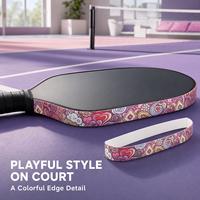 Bande de protection décorative Vitaspace Graffiti colorée pour bord de raquette de pickleball, anti-rayures, protection de cadre, protection de peinture