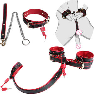 YOCY 新型睾丸拘束具、手枷付き、BDSM男性用睾丸クラッシャーキット、拘束家具、男性用貞操プレイデバイス - Product Image 1