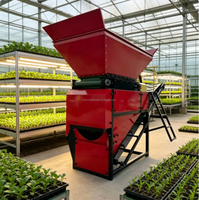 Machine de broyage de terre entièrement automatique pour semis en serre, équipement de culture de riz et de légumes pour pépinières