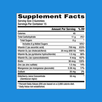 Suplemento Herbal a Bajo Precio con Vitaminas C y D, Gomitas de Saúco, Regulan el Sistema Inmunológico, Suministro para 15 Días, Rico en Antioxidantes