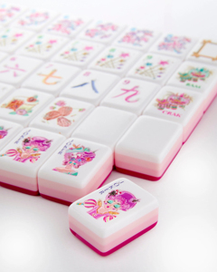 Fichas de Mahjong Americanas Personalizables de Acrílico Rosa, 160 Piezas, Juego de Lujo Rosa con Tallado de 4 Capas, <span class=keywords><strong>Oh</strong></span> My Mahjong - Product Image 4