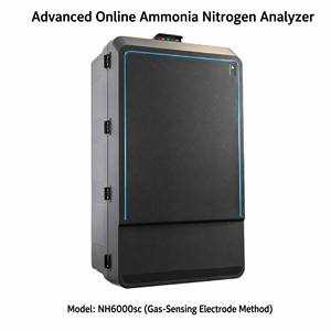 Analyseur numérique d'azote ammoniacal en ligne NH6000sc, électrode de détection de gaz à nettoyage automatique et prétraitement pour la surveillance des eaux usées - Product Image 1