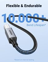 Kabel Printer UGREEN, Kabel Printer USB 2.0 Kecepatan Tinggi, Kabel Scanner USB B Berlapis Nilon