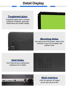 Mở Khung 32 Inch Độ Phân Giải Cao Quảng Cáo Media Player, Bảng Quảng Cáo Video - Product Image 5