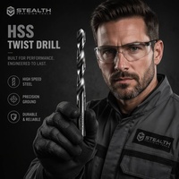 Juego de Brocas Helicoidales de Acero Rápido HSS de 118 Grados, 19 Piezas, para Uso General en Metal, Bricolaje, Taller y Hogar