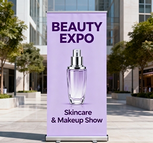 Cao Cấp Bạc In Nhôm Hai Mặt Có Thể Thu Vào Có Thể Điều Chỉnh Cuộn Biểu Ngữ 80X200Cm Xách Tay Dọc Thương Mại Hiển Thị - Product Image 2