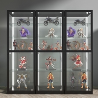 Top vente figurines d'action armoire de rangement vitrine d'affichage en métal à vendre meilleure vente figurines d'anime vitrine en verre