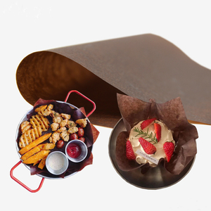 Preisgünstige fett dichte doppelseitige silikon isierte Pergament-Geschenk papierrolle für Deli Sandwiches Burgers Food Wraps - Product Image 3