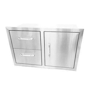 VICTORY KITCHEN Meuble de cuisine d'extérieur en acier inoxydable 201 Porte d'armoire encastrée Autres hôtels Boutique - Product Image 1