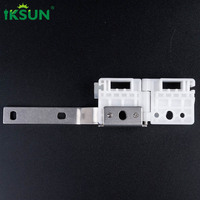 Iksun lisse robuste rail de rideau en acier inoxydable support de chevauchement pour système de voie électrique