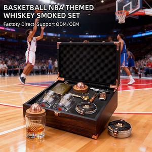 ชุดสูบบุหรี่วิสกี้ธีมบาสเกตบอล ของขวัญพรีเมียมสำหรับแฟน <span class=keywords><strong>NBA</strong></span> และผู้รู้จักวิสกี้ - Product Image 2