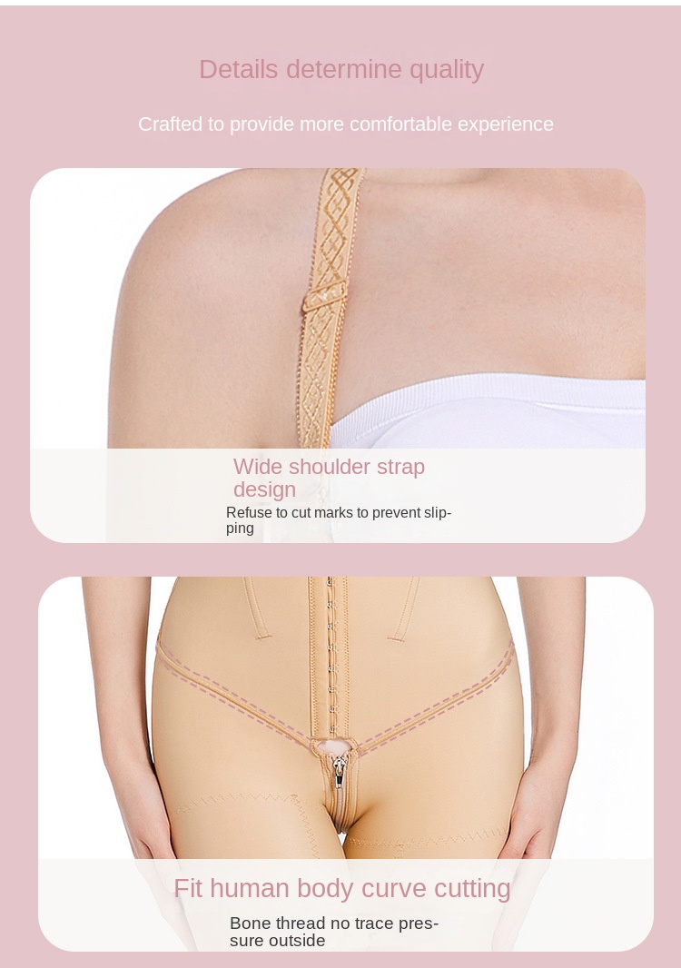 ZOYIAME Wholesale Fajas Colombianas Post Surgery Women Tummy Tuck Reductor BBL Shapewear Adjust Straps Butt Lifter Lipo Bodysuit