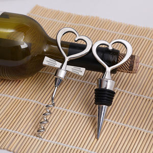 Huwelijkscadeau Liefde Hart Kurkentrekker Wijn Flesopener + Wijn Stop Flesopener Set - Product Image 3