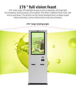 Kiosque <span class=keywords><strong>de</strong></span> commande automatique en libre-service avec écran tactile vertical extérieur <span class=keywords><strong>de</strong></span> 32 pouces, IP65, avec imprimante, code QR, <span class=keywords><strong>terminal</strong></span> extérieur - Product Image 2