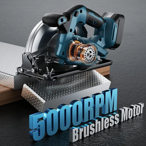 <span class=keywords><strong>Scie</strong></span> circulaire électrique sans balais <span class=keywords><strong>Makita</strong></span> 7 pouces avec poignée, kit d'outils de coupe <span class=keywords><strong>multifonction</strong></span> avec système de dépoussiérage - Product Image 2