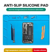 Tapis de table antistatique en silicone résistant à la chaleur, tapis isolant magnétique en silicone, kit de réparation, tapis de soudure, tapis de réparation de téléphone