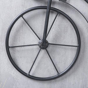 Cesta de flores montada en la pared de arte del hierro, <span class=keywords><strong>maceta</strong></span> colgante de pared de estilo de bicicleta, soporte de <span class=keywords><strong>maceta</strong></span> de hierro de Metal para jardín, fiesta de boda - Product Image 5