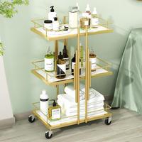 Chariot de rangement spécial pour produits de beauté, chariot à ongles et cils, chariot à outils de coiffure et coloration pour influenceurs, chariot à cosmétiques