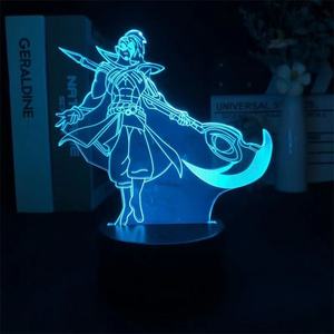 <span class=keywords><strong>LOL</strong></span> League of legend Game Figure Ahri The Nine tail <span class=keywords><strong>Fox</strong></span> lights 3D Led RGB Neon Night Light - Product Image 4