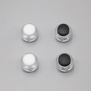 Boucle à ressort en plastique transparent 16MM blanche et noire pour la fixation des lacets de chaussures, la serrage des jambes de pantalons décontractés et les accessoires de sac - Product Image 1