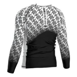 Custom Oem Odm Jiu Jitsu No Gi Sports Grappling Workout <b>Compression</b> <b>Shirt</b> Rash Guard - Product Image 2