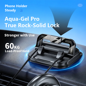 Support <span class=keywords><strong>de</strong></span> téléphone <span class=keywords><strong>de</strong></span> <span class=keywords><strong>voiture</strong></span> 2-en-1 avec plaque d'immatriculation dissimulée 55N, fixation magnétique, rotation à 360 degrés, support stable anti-tremblement - Product Image 2