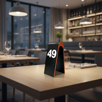 Support de numéros de table en plastique ABS avec logo personnalisé, support de numéros de table pour restaurant, bar