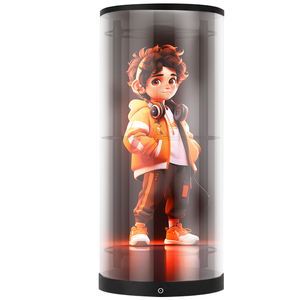 Ventilateur holographique 3D cylindrique H75, affichage holographique LED 360° réel avec contenu 3D personnalisé et service SDK pour la publicité - Product Image 1